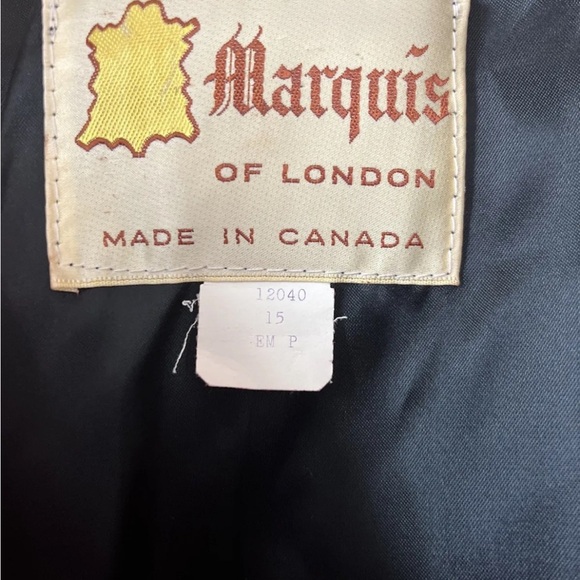 VTG 70s Marquis of London Made in Canada Suede Leather Jacket Red Sz M - Picture 4 of 5